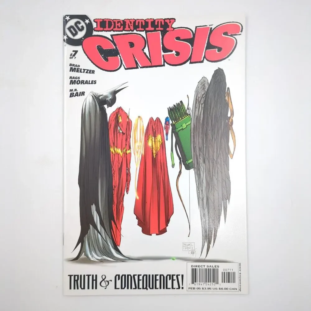 Identity Crisis Comic Lot of 4 Issues #1 2 4 7 DC Comics Modern Age Superman VF